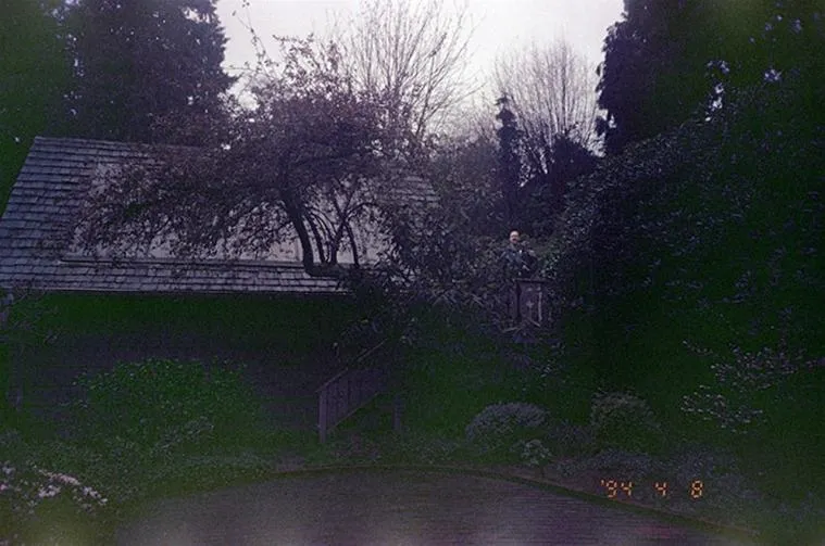 Un dettaglio della casa della morte di Kurt Cobain.
